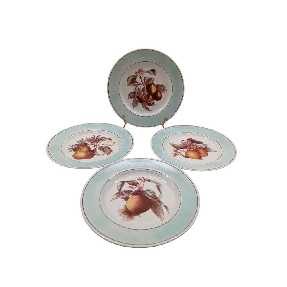 Lauren Ralph Lauren Fruit Blossom IV Salad Plate Set Of Four New
